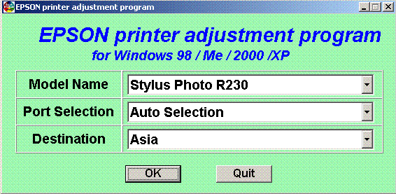 Download Resetter Printer Epson Stylus Photo R230